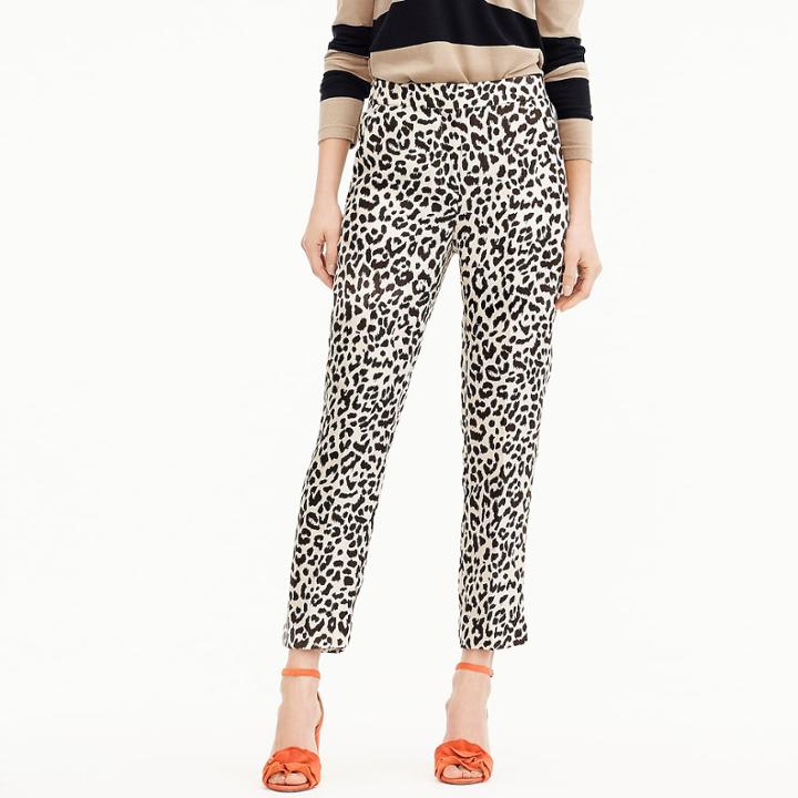 J.Crew Easy pant in leopard