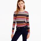 J.Crew Rainbow stripe sweater in merino wool