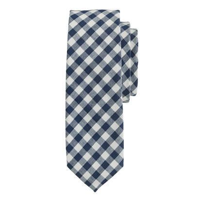J.Crew Cotton tie in classic gingham
