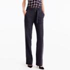 J.Crew Collection belted pant in checkered Italian wool