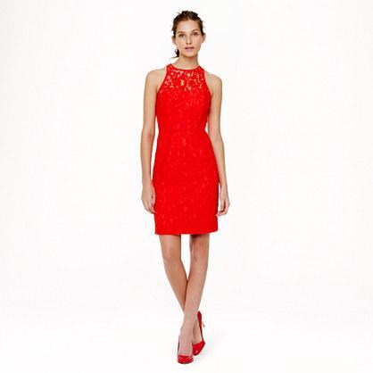 J.Crew Pamela dress in Leavers lace