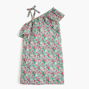 J.Crew Girls' asymmetrical ruffle dress in Liberty Emma & Georgina floral