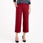 J.Crew Collection cropped wide-leg trouser in bi-stretch wool