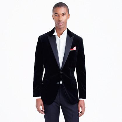 J.Crew Ludlow peak-lapel sportcoat in velvet