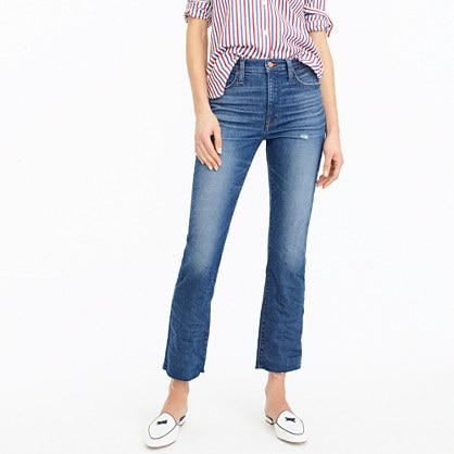 J.Crew Billie demi-boot crop jean in medium blue wash