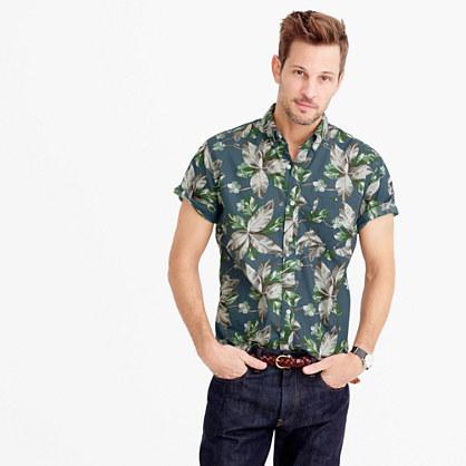 J.Crew Short-sleeve shirt in spring vine floral