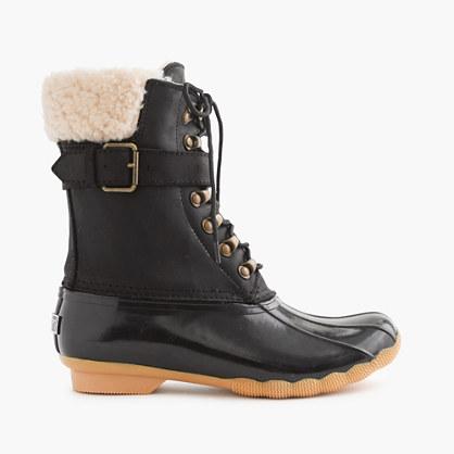 J.Crew Women's Sperry® for J.Crew Shearwater buckle boots in black