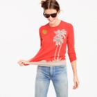 J.Crew Tippi sweater in embroidered palm tree