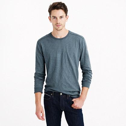 J.Crew Long-sleeve textured-cotton T-shirt