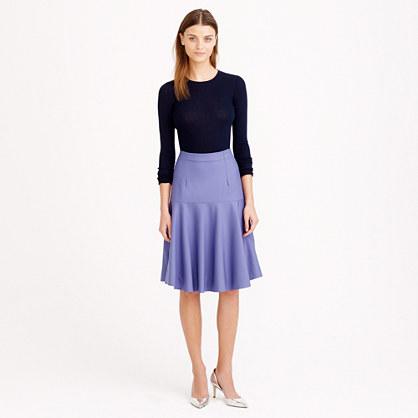 J.Crew Flare skirt in Super 120s wool