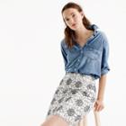 J.Crew Embroidered floral mini skirt