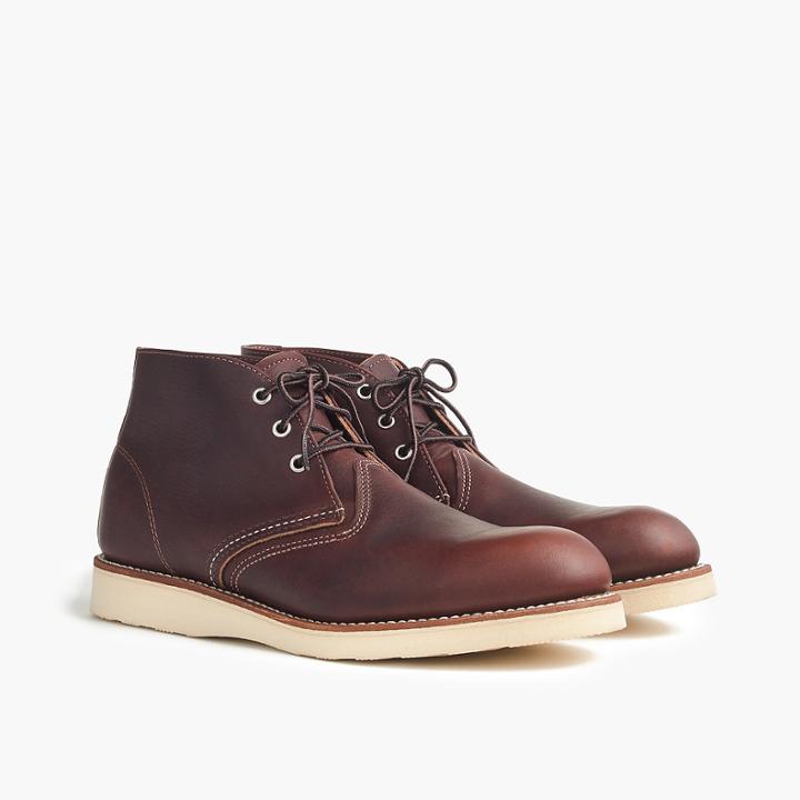 J.Crew Red Wing work chukkas in Briar Oil Slick