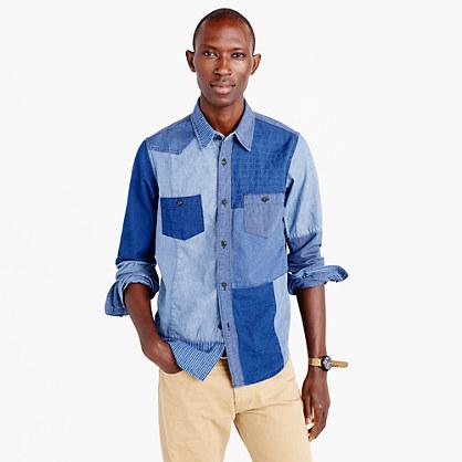 J.Crew FDMTL&trade; indigo boro shirt