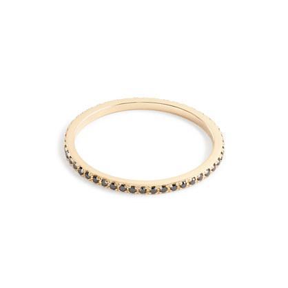 J.Crew Gabriela Artigas® 14k solid gold and single black diamond ring