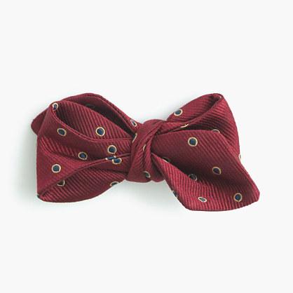 J.Crew Italian silk bow tie in dots