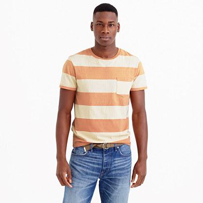 J.Crew Pocket tee in sun-faded surf stripe