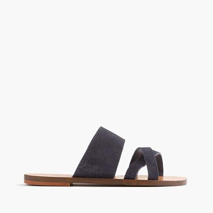 J.Crew Bali suede slides