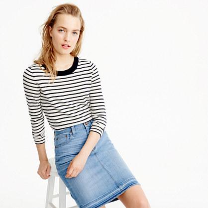 J.Crew Petite Tippi sweater in nautical stripe