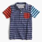 J.Crew Boys' polo shirt in stripe mash-up