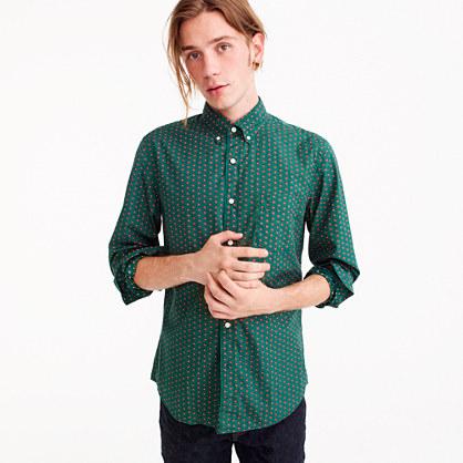 J.Crew Secret Wash shirt in mini paisley print