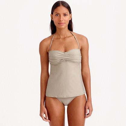 J.Crew D-cup twist front swing tank