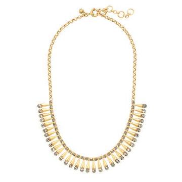 J.Crew Brass pins necklace