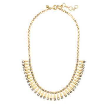 J.Crew Brass pins necklace