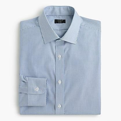 J.Crew Stretch Ludlow Slim-fit shirt in blue microstripe