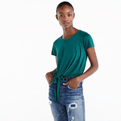J.Crew Tie-front T-shirt