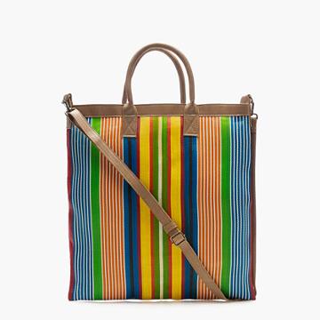 J.Crew Christian Peau&reg; striped shoulder net bag