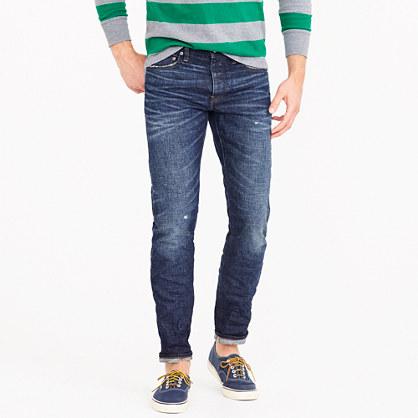 J.Crew 484 slim fit washed selvedge stretch jean