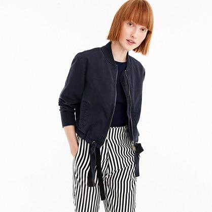 J.Crew Garment-dyed bomber jacket
