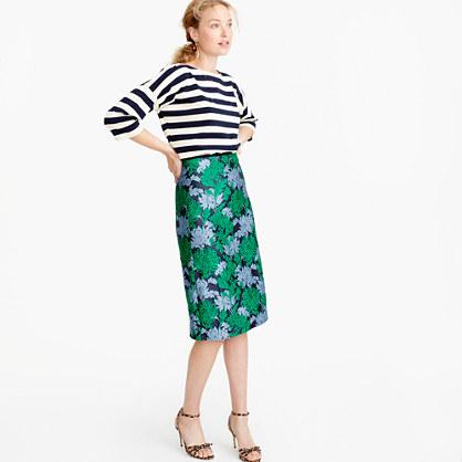 J.Crew Collection skirt in chrysanthemum jacquard