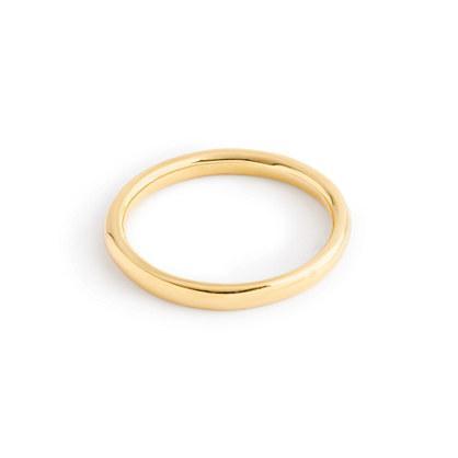J.Crew 14k gold 2mm rounded band