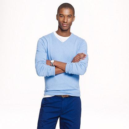 J.Crew Cotton-cashmere V-neck sweater