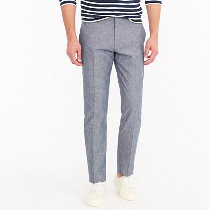 J.Crew Ludlow unstructured suit pant in cotton-linen