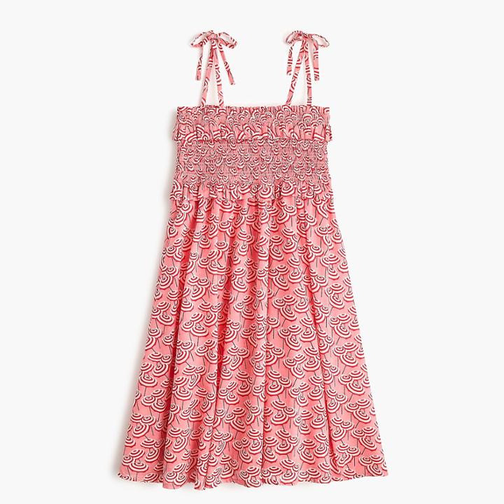 J.Crew Girls' smocked-bodice dress in umbrella print