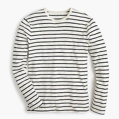 J.Crew Tall J.Crew Mercantile Broken-in long-sleeve T-shirt in deck stripe
