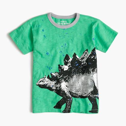 J.Crew Boys' stegosaurus splatter T-shirt