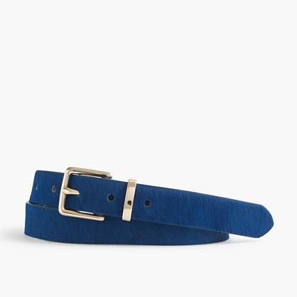 J.Crew Bright calf hair belt
