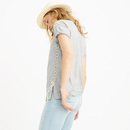 J.Crew Lace-up tunic T-shirt