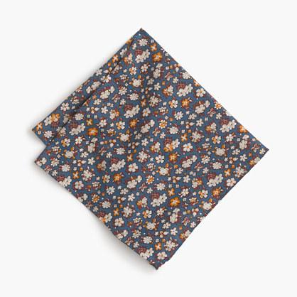 J.Crew Cotton pocket square in floral print