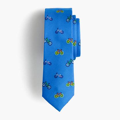J.Crew Boys' critter silk tie in bicycles