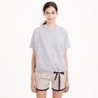 J.Crew Short-sleeve drawstring sweatshirt
