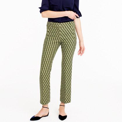 J.Crew Collection cropped wool pant in Ratti® geometric tile print