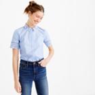 J.Crew Thomas Mason&reg; for J.Crew embroidered oxford shirt in french blue