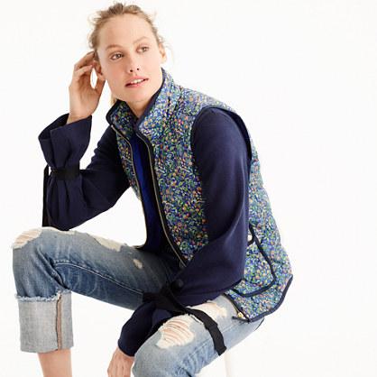 J.Crew Petite excursion vest in Liberty® Catesby floral