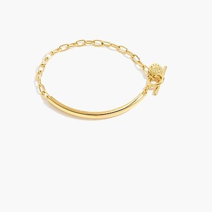 J.Crew Demi-fine 14k gold-plated bracelet