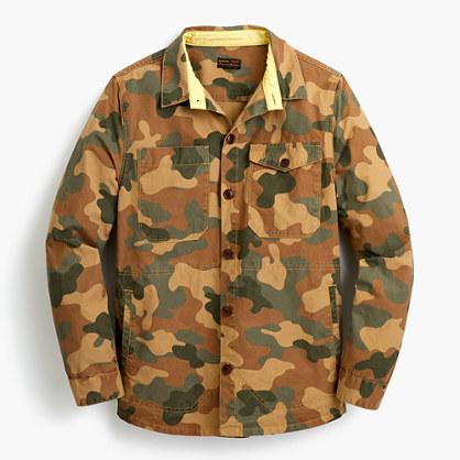 J.Crew Barbour® camo shirt jacket