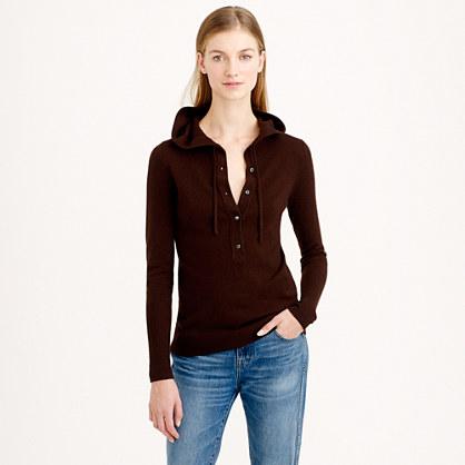 J.Crew Italian cashmere getaway hoodie